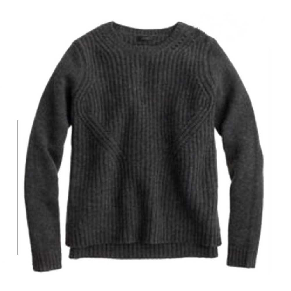 J. Crew 100% Wool Pointelle Sweater